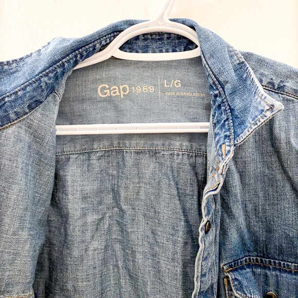 Gap Oversized Denim Shirt XL - Picture 2 of 2